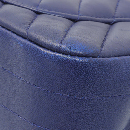 Exclusive Chanel Blue Chevron Quilted Lambskin Mini Rectangular Flap — Alternate View 7