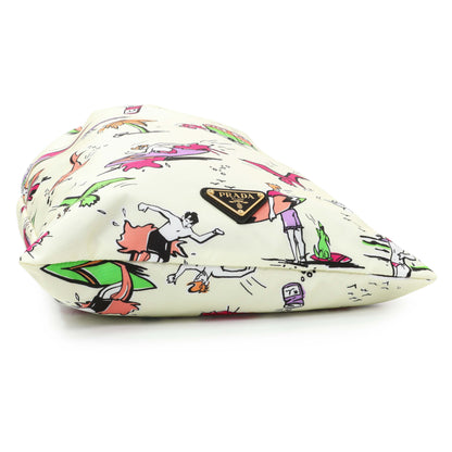 Exclusive Prada Re Nylon Surf Print Wish Drawstring Pouch — Back View