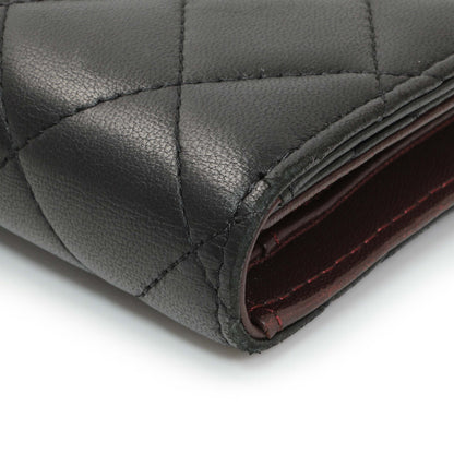 Exclusive Chanel Lambskin Quilted Large Flap Wallet Black — Alternate View 7