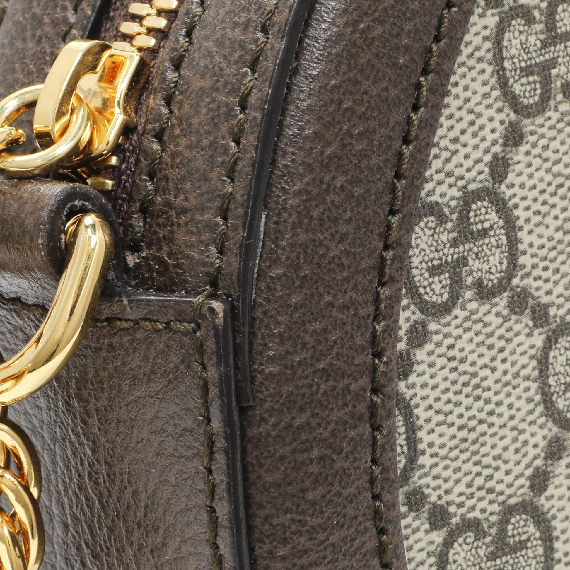 Exclusive Gucci GG Supreme Monogram Web Mini Ophidia Round Shoulder Bag — Alternate View 7