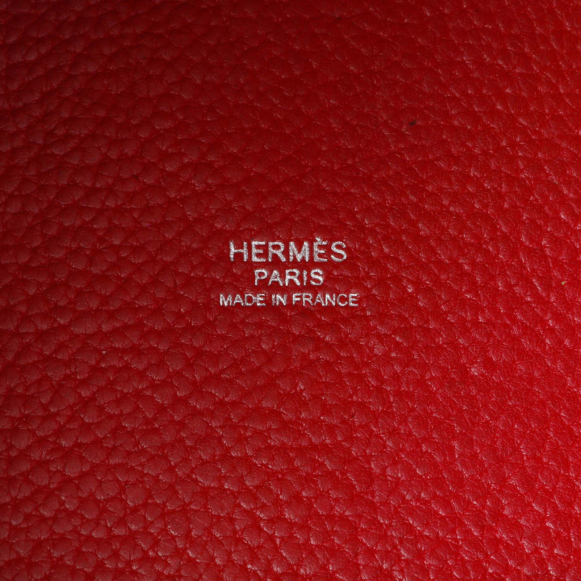 Exclusive Hermes Red Clemence Picotin 22 — Alternate View 9