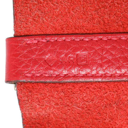 Exclusive Hermes Red Clemence Picotin 22 — Alternate View 10