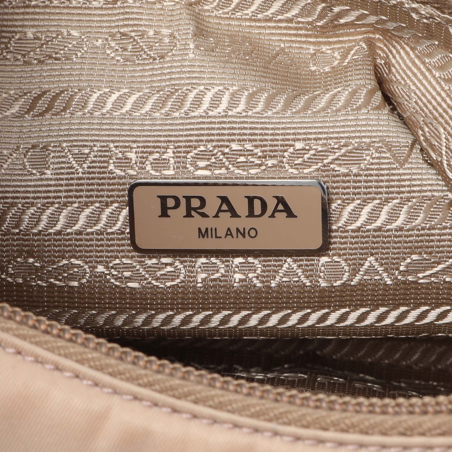 Exclusive Prada Cameo Nylon Mini Re-Edition 2000 Bag — Detail View