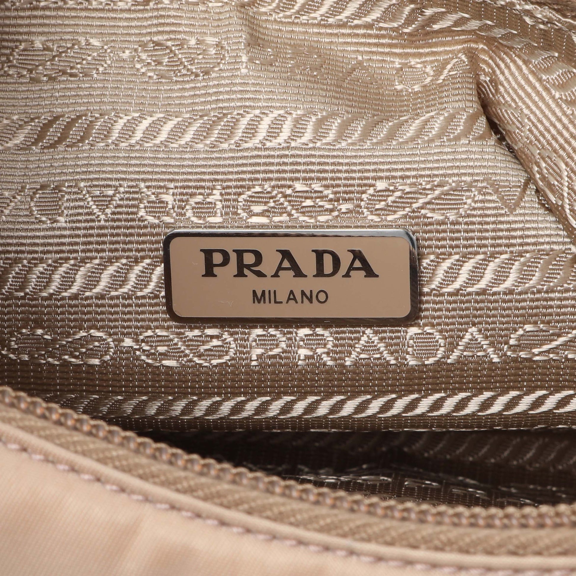 Exclusive Prada Cameo Nylon Mini Re-Edition 2000 Bag — Detail View