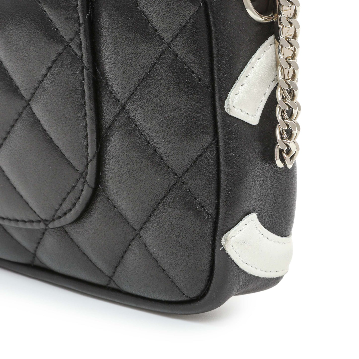 Exclusive Chanel Black Quilted Calfskin Cambon Pochette — Alternate View 8