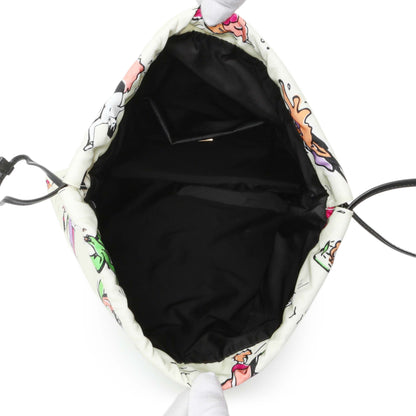 Exclusive Prada Re Nylon Surf Print Wish Drawstring Pouch — Top View