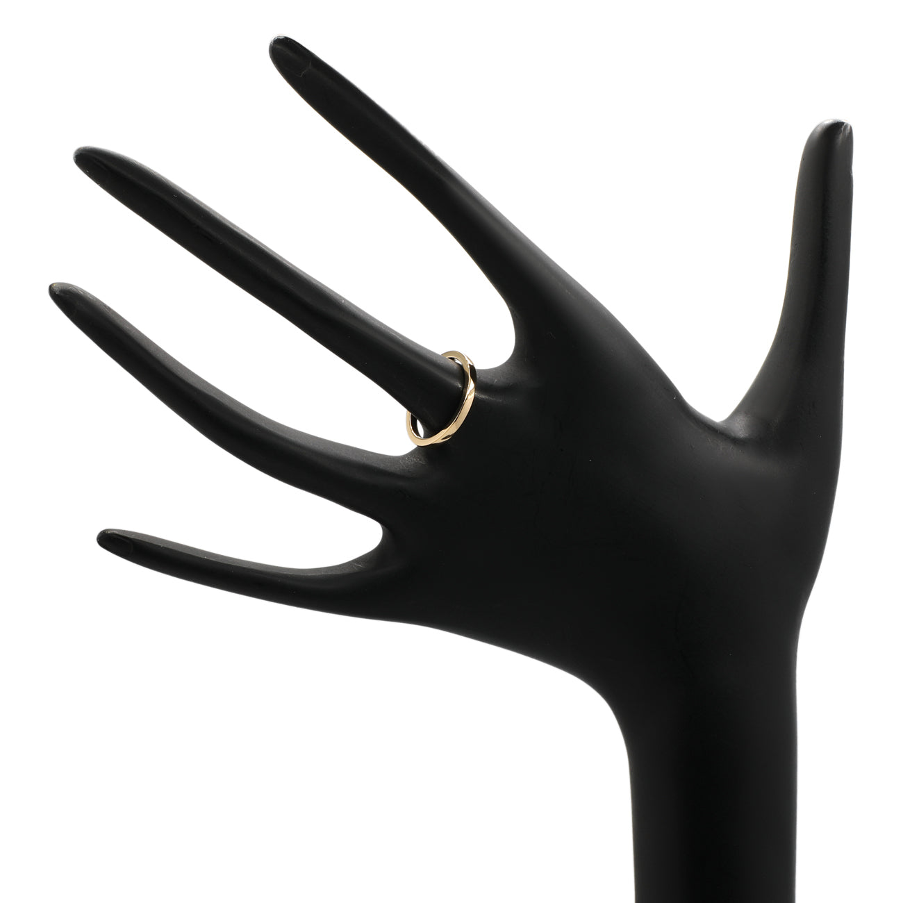 Exclusive 18K Yellow Gold Band Ring — 3.5 — Back View