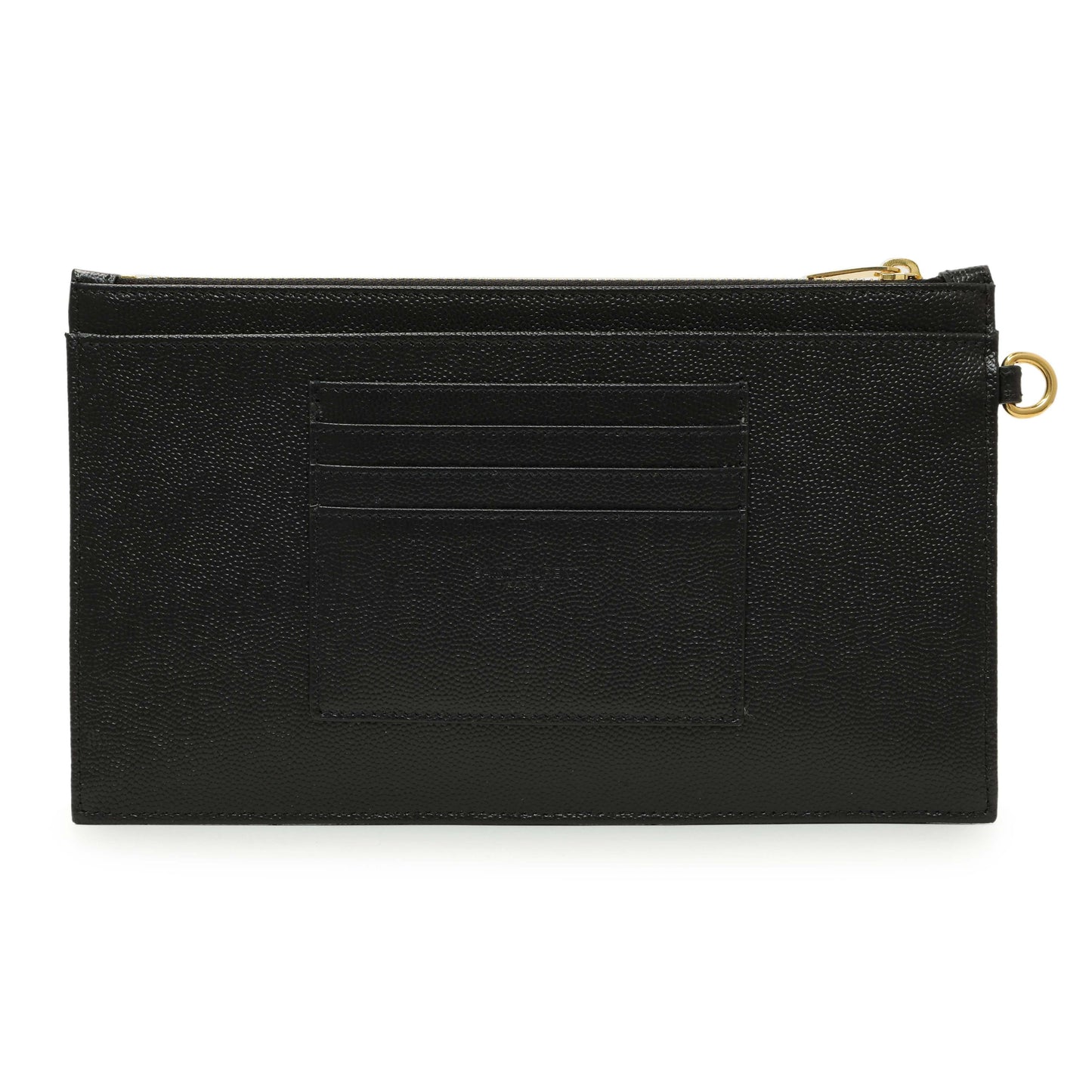 Exclusive Saint Laurent Grain De Poudre Matelasse Chevron Monogram Large Bill Pouch — Side View