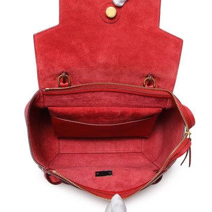 Exclusive Celine Red Grained Calfskin Micro Belt Bag — Alternate View 8