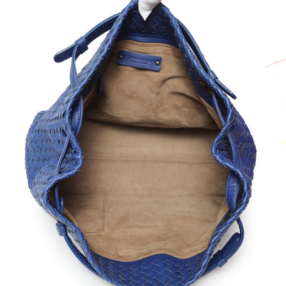 Exclusive Bottega Veneta Blue Nappa Intrecciato Medium Garda Bag — Alternate View 8