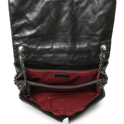 Exclusive Chanel Black Quilted Glazed Calfskin Large Coco Soft Flap — Alternate View 8