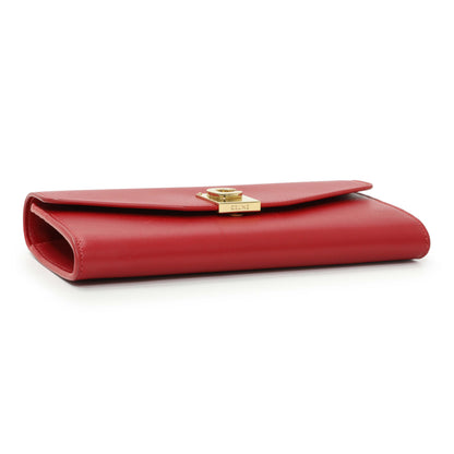 Exclusive Celine Red Calfskin C Wallet on Chain — Back View
