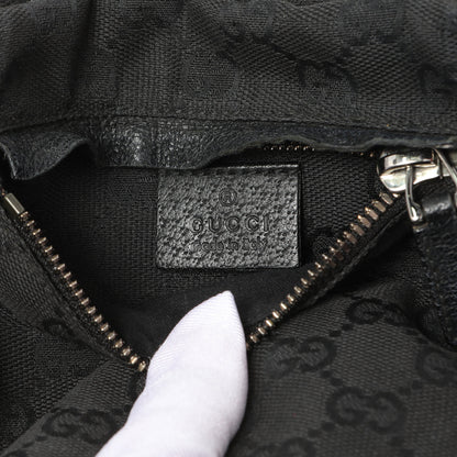 Exclusive Gucci Black GG Monogram Double Pocket Belt Bag — Alternate View 9