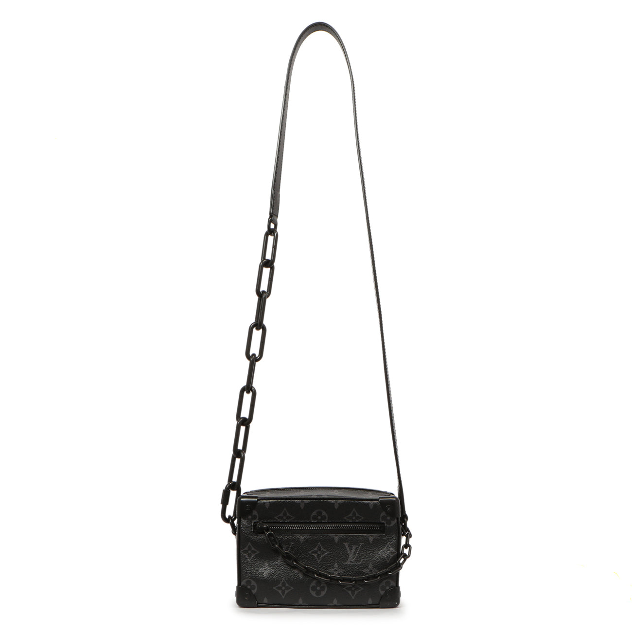 Exclusive Louis Vuitton Monogram Eclipse Mini Soft Trunk — Front View