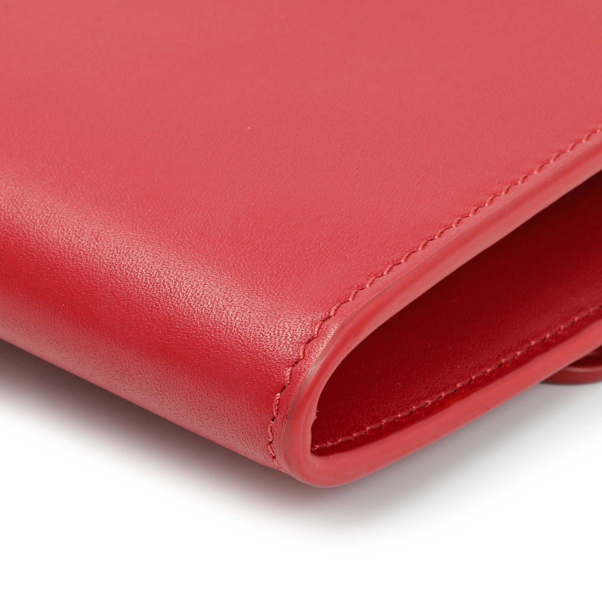 Exclusive Celine Red Calfskin C Wallet on Chain — Alternate View 7