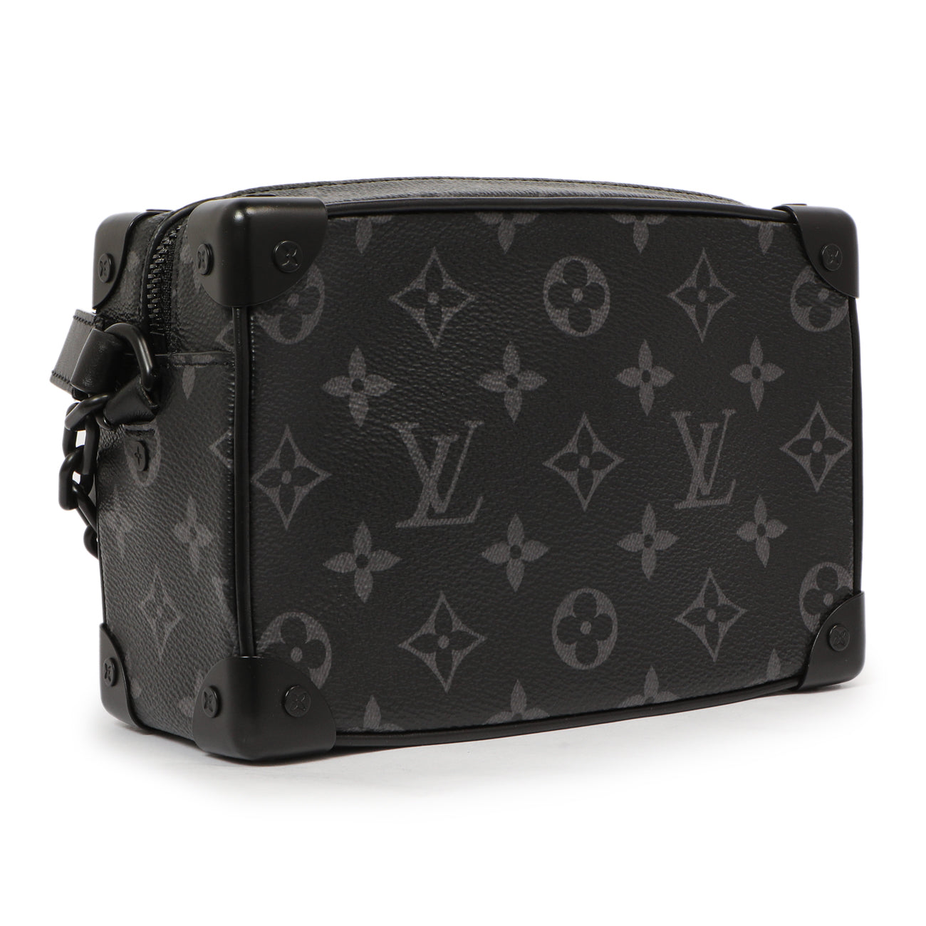 Exclusive Louis Vuitton Monogram Eclipse Mini Soft Trunk — Back View