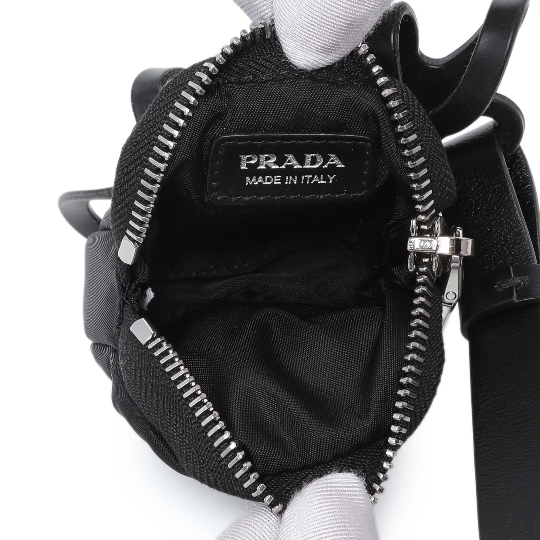 Exclusive Prada Black Nylon Smartphone Case — Detail View