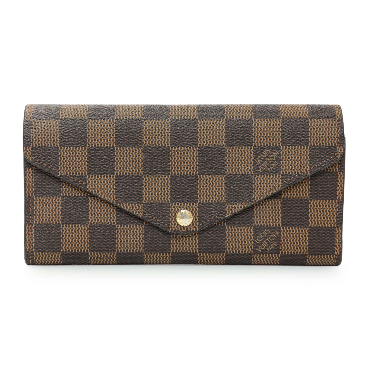 Exclusive Louis Vuitton Damier Ebene Josephine Wallet — Front View