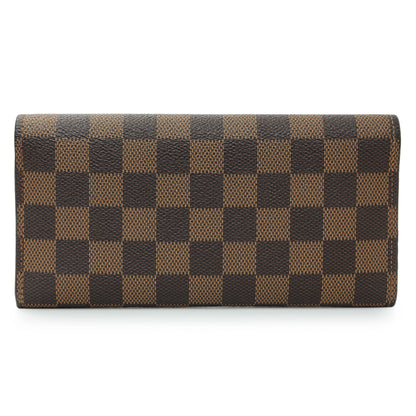Exclusive Louis Vuitton Damier Ebene Josephine Wallet — Side View