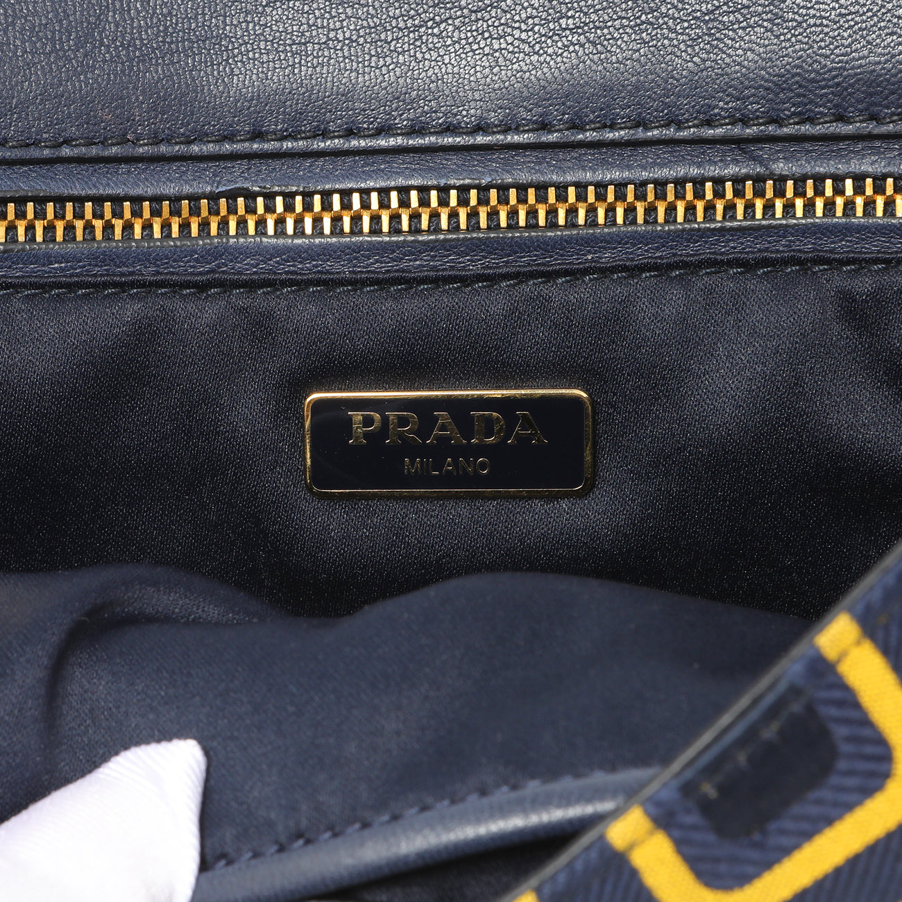 Exclusive Prada Nylon Printed Holliday & Brown Flap Bag — Alternate View 9