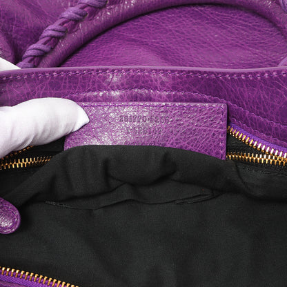Exclusive Balenciaga Ultraviolet Agneau Giant 12 City — Alternate View 10