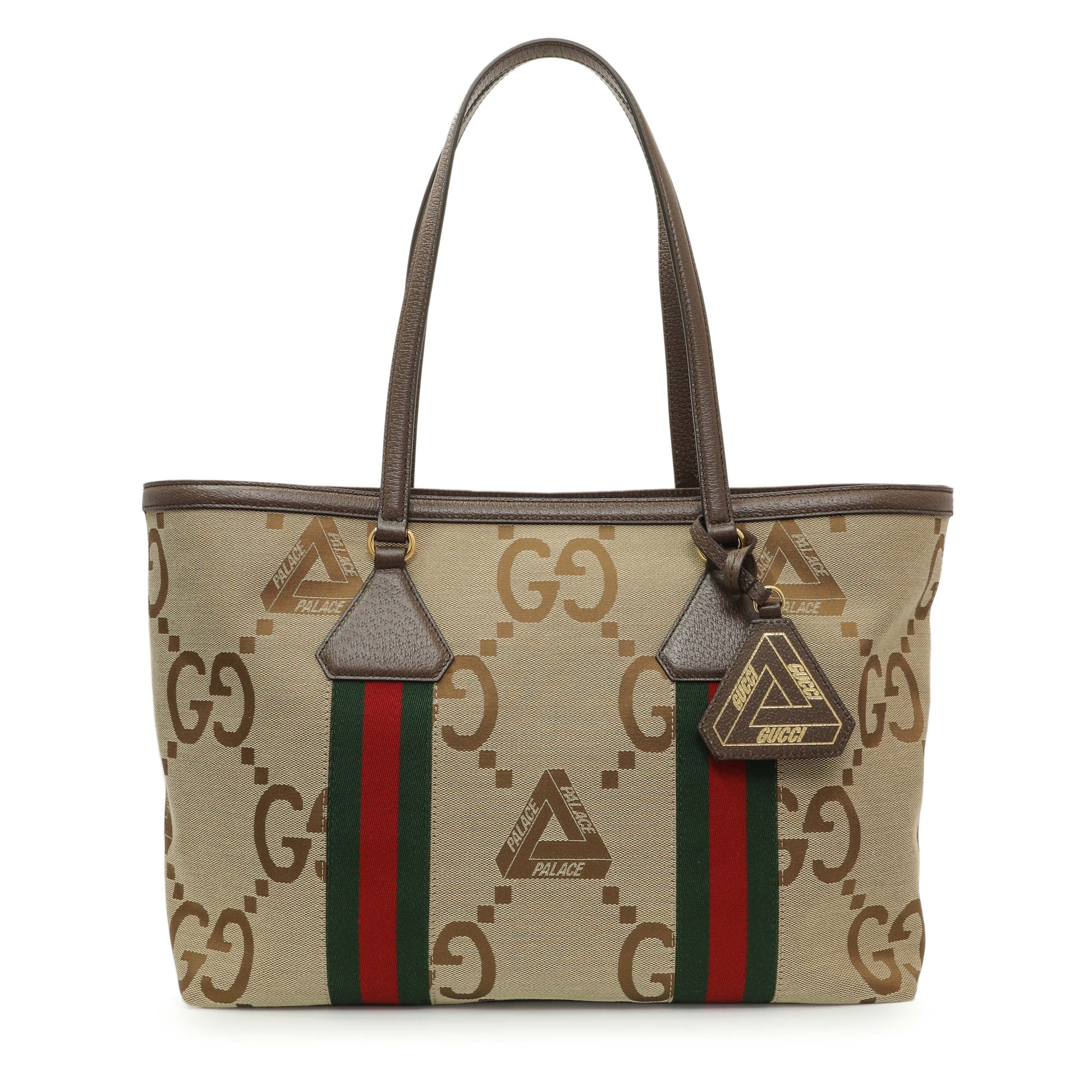Exclusive Gucci X Palace Jumbo GG Shopper Tote — Front View