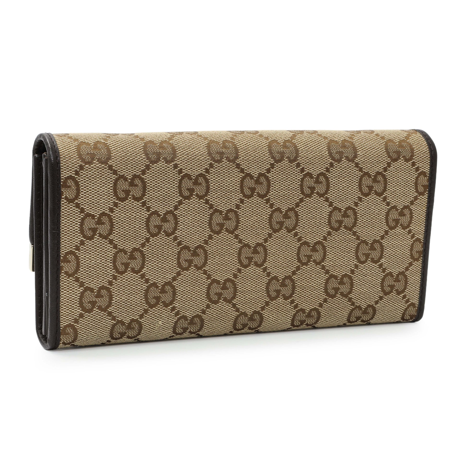 Exclusive Gucci Monogram Canvas Chain Wallet — Side View