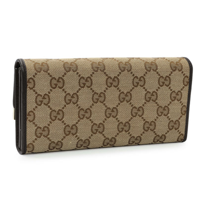 Exclusive Gucci Monogram Canvas Chain Wallet — Side View
