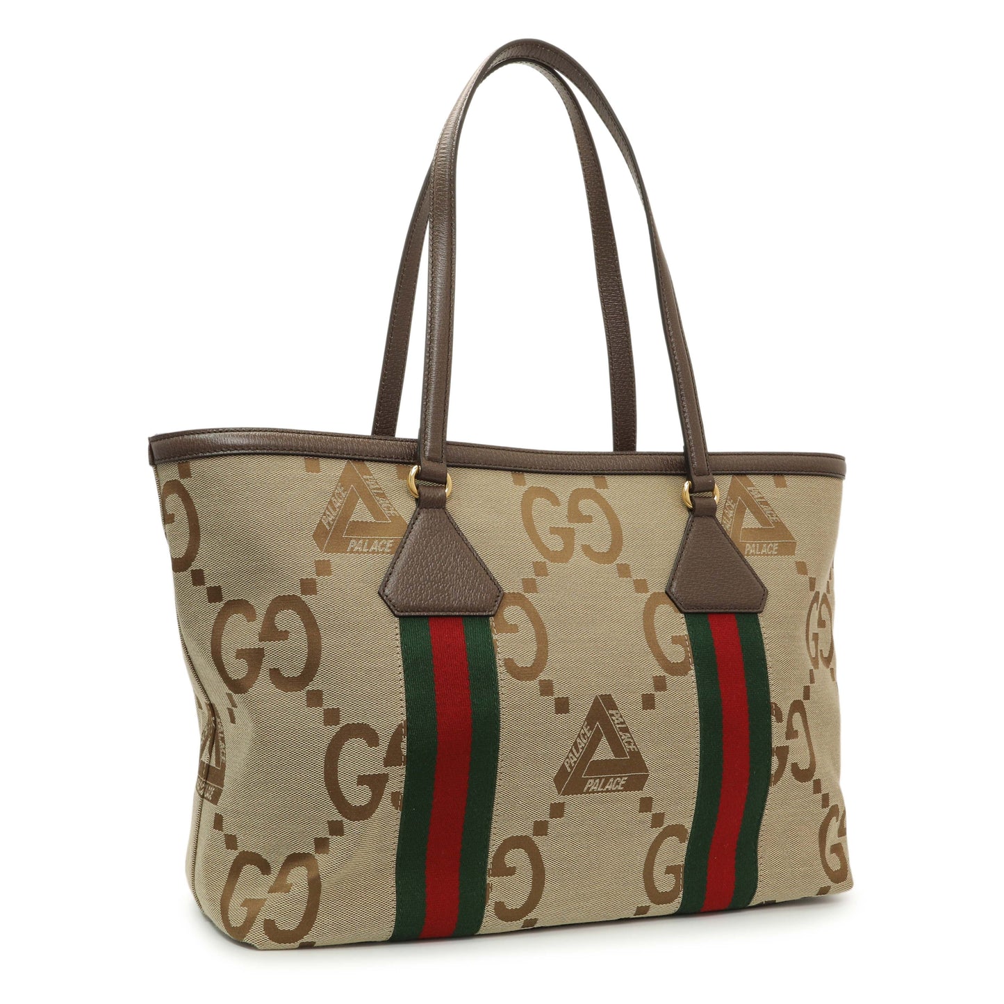 Exclusive Gucci X Palace Jumbo GG Shopper Tote — Side View
