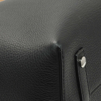 Exclusive Burberry Black Calfskin Triple Stud Large Belt Tote — Top View