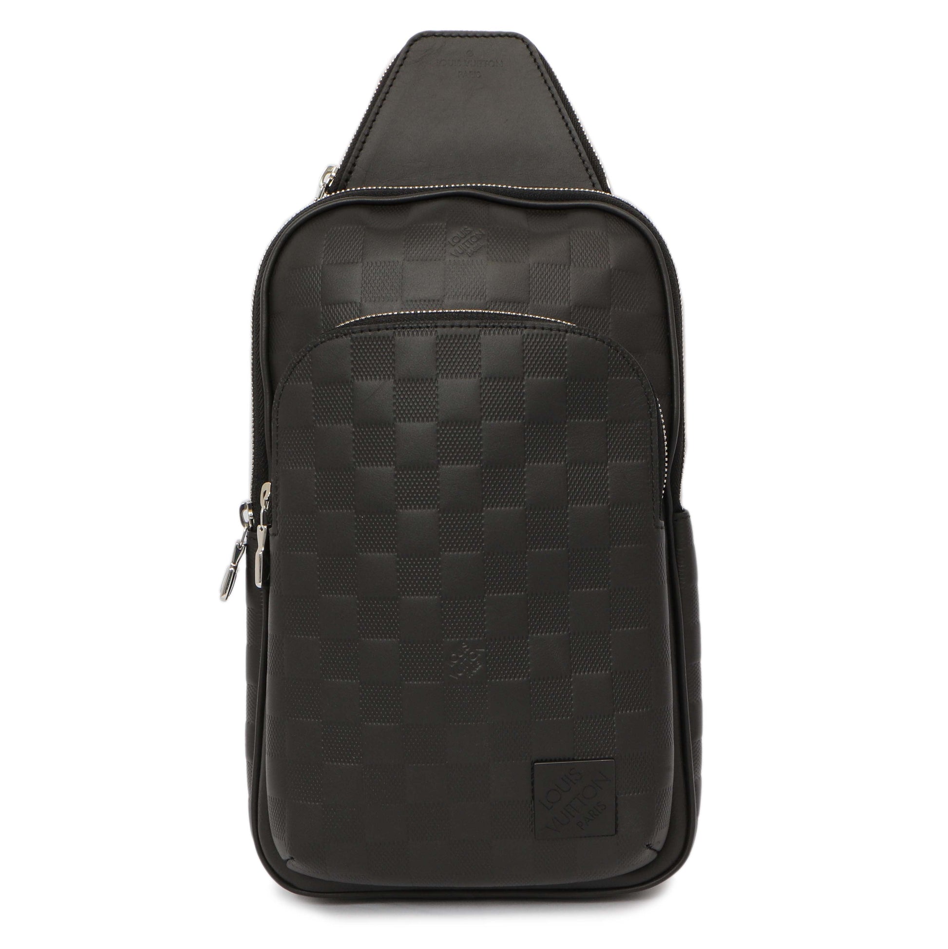 Exclusive Louis Vuitton Damier Onyx Avenue Sling Bag NM — Front View