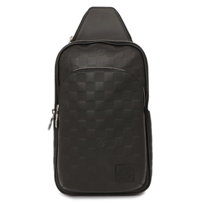 Exclusive Louis Vuitton Damier Onyx Avenue Sling Bag NM — Front View
