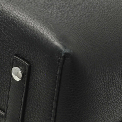 Exclusive Burberry Black Calfskin Triple Stud Large Belt Tote — Alternate View 7