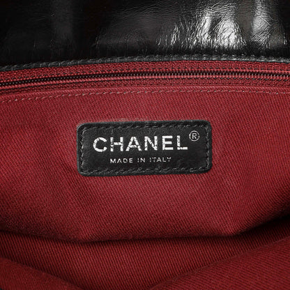 Exclusive Chanel Black Quilted Glazed Calfskin Large Coco Soft Flap — Alternate View 9