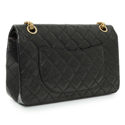 Exclusive Chanel Black Quilted Aged Calfskin 2.55 Reissue 225 Flap — Side View