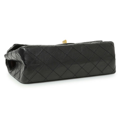 Exclusive Chanel Black Quilted Aged Calfskin 2.55 Reissue 225 Flap — Back View