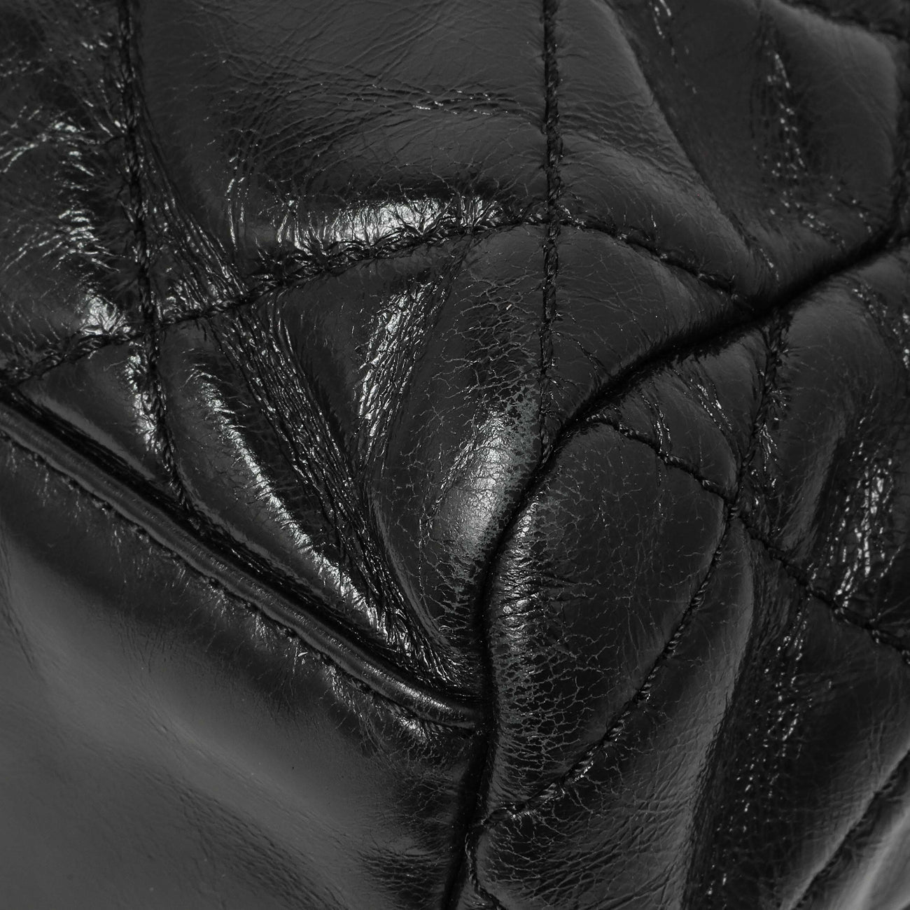 Exclusive Chanel Black Quilted Glazed Calfskin Large Coco Soft Flap — Alternate View 7