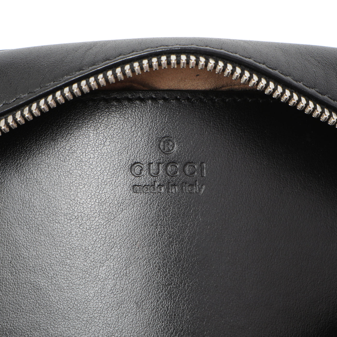 Exclusive Gucci Black Aria Matelasse Calfskin Small Marmont Shoulder Bag — Detail View