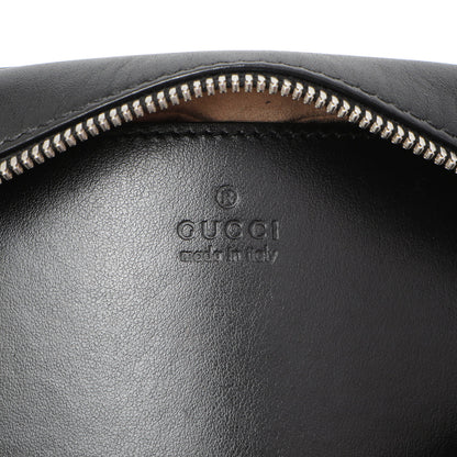 Exclusive Gucci Black Aria Matelasse Calfskin Small Marmont Shoulder Bag — Detail View