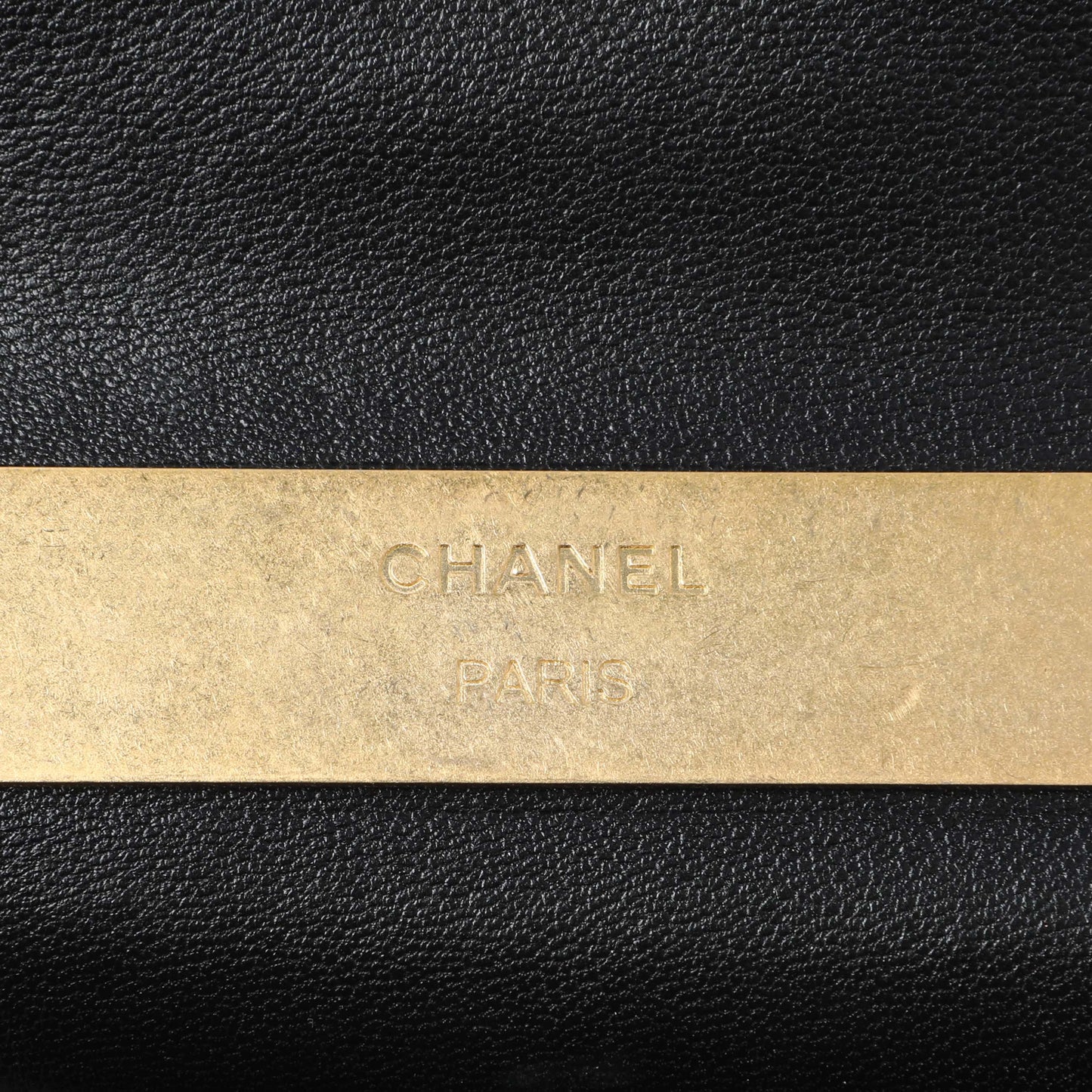 Exclusive Chanel Black Lambskin Enamel Quilted Mini Top Handle Flap — Lifestyle View