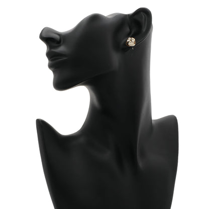 Exclusive 14K Yellow Gold Knot Earrings — Back View