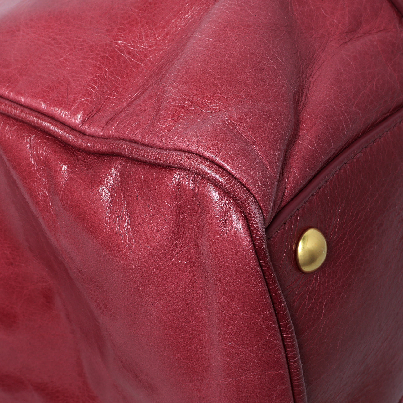 Exclusive Miu Miu Pink Vitello Shine Double Zip Tote — Lifestyle View