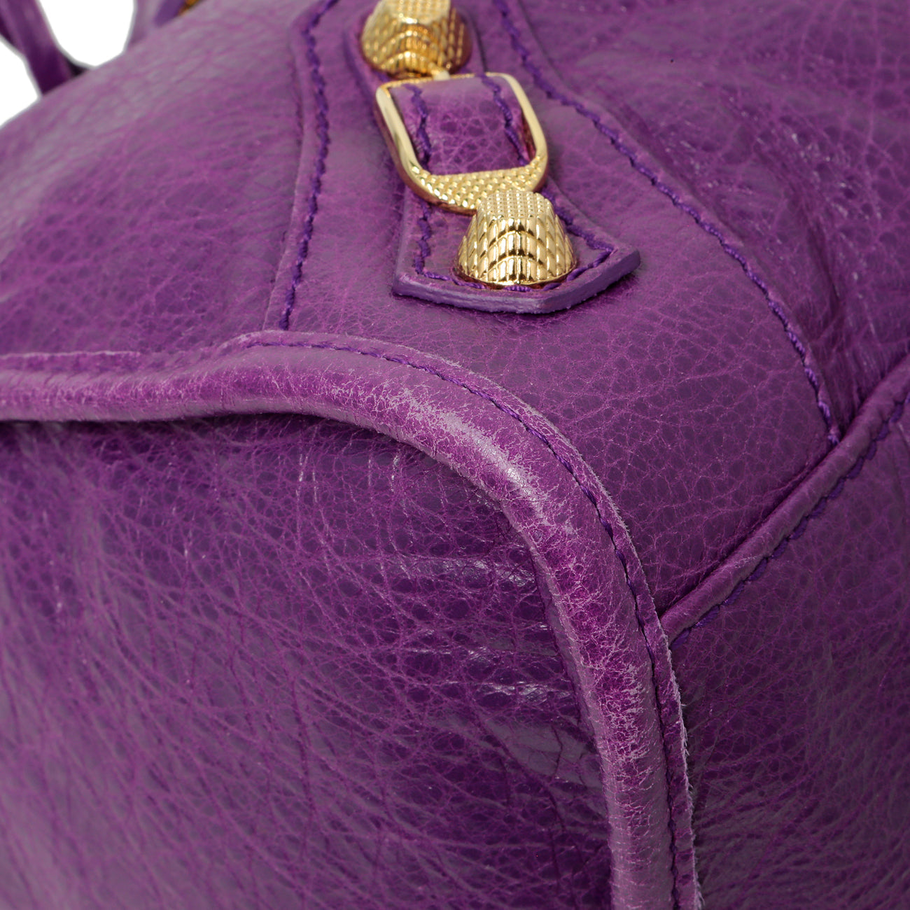 Exclusive Balenciaga Ultraviolet Agneau Giant 12 City — Top View
