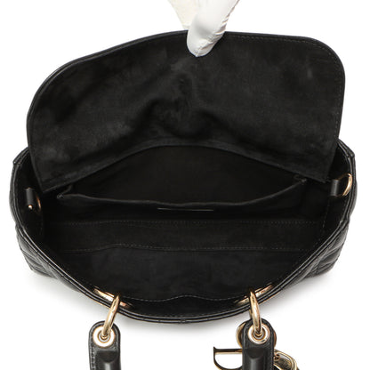 Exclusive Christian Dior Black Lambskin Cannage Medium Lady D-Joy — Alternate View 8