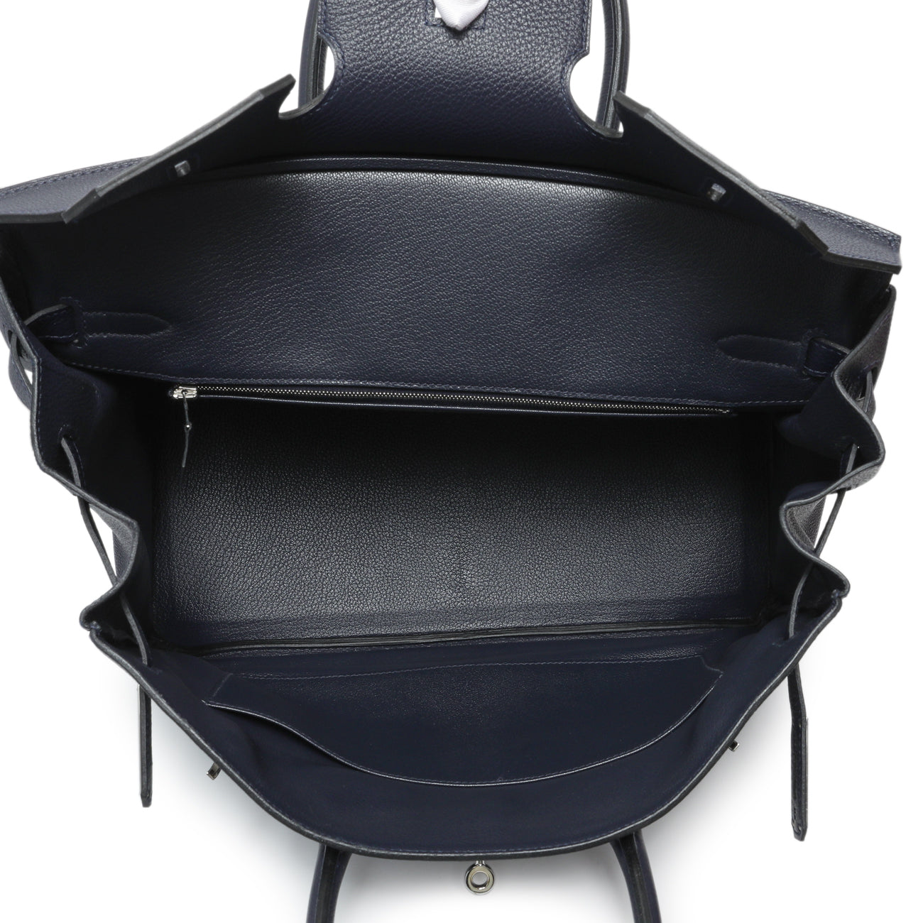 Exclusive Hermes Bleu Nuit Togo Birkin 35 — Alternate View 8