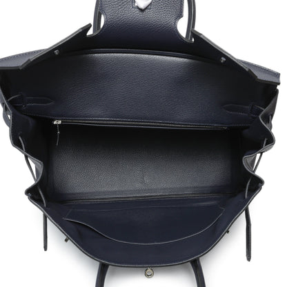 Exclusive Hermes Bleu Nuit Togo Birkin 35 — Alternate View 8