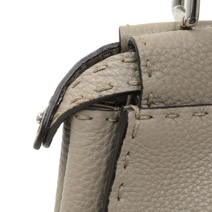 Exclusive Fendi Plaster Cuoio Romano Snakeskin Selleria Mini Peekaboo Iconic Satchel — Alternate View 7