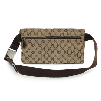 Exclusive Gucci Monogram Double Pocket Belt Bag — Side View