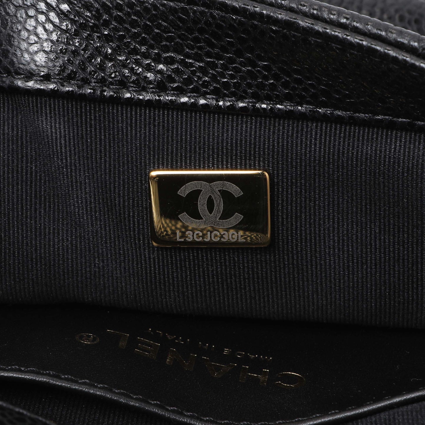 Exclusive Chanel Black Quilted Caviar Small Flap — Lifestyle View