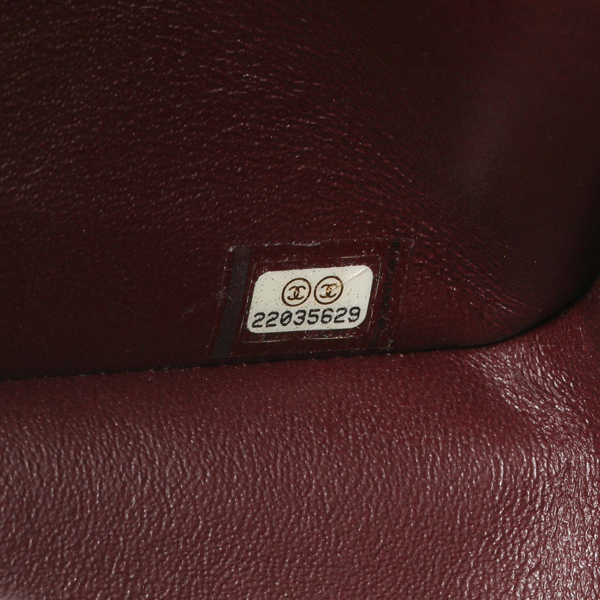 Exclusive Chanel Black Quilted Caviar Jumbo Classic Double Flap — Alternate View 7